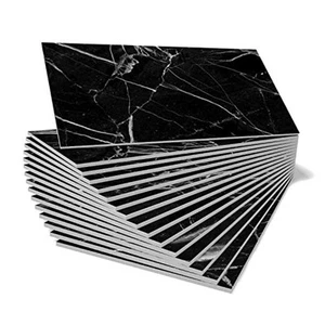 Backsplash Tiles Peel and Stick for Kitchen,Bathroom Shower Wall,Smart Black - Picture 1 of 7