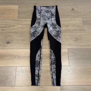 LULULEMON Nero Serigrafia Starlight Felpa e Ripeti Stretta 28" Active Everlux Tg 4 - Foto 1 di 13