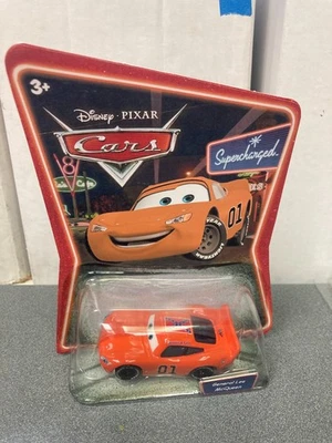 A4 Pixar Cars Dukes of Hazzard CUSTOM General Lee McQueen on custom card. - Image 1 of 4