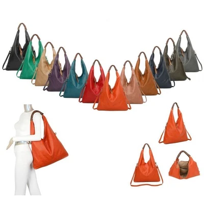 DAMEN TASCHE SHOPPER Schultertasche Umhängetasche Leder Optik Freizeit Urlaub  - Bild 1 von 4