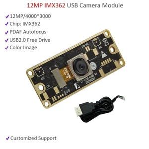 12MP IMX362 USB Moduł kamery PDAF AF Autofokus Kamera internetowa UVC Free Drive 4000x3000 - Zdjęcie 1 z 13