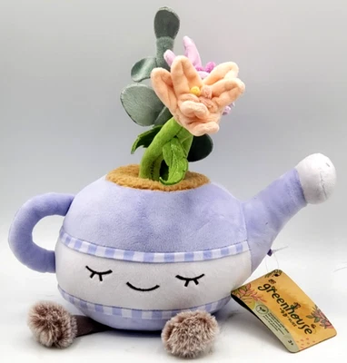 JAZZWARES Jared ( 12” inch LILY PLANT ) TEAPOT Plush GREENHOUSE RUSS.NEW - Image 1 of 4