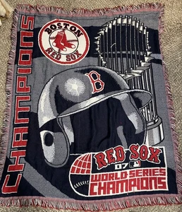 Boston Red Sox 2007 Champs Tapestry Throw Blanket 48 X 44 Northwest Company USA - Picture 1 of 4