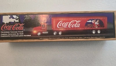 Camión Freightliner Coca Cola Christmas Caravan 1997 con luces nuevo en caja difícil de encontrar vintage Foto 1 de 4