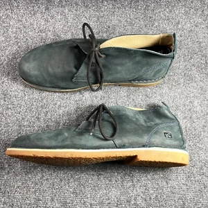 Kildare Boots Mens 13 Greenish Blue Leather Chukka Two Eyelet Rubber Sole - Picture 1 of 12