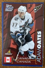 1997-98 Kraft Dinner Pinnacle 3.5x5 Card- #8 Adam Oates - Washington Capitals