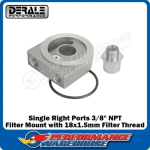 Derale Low Profile Pressure Relief Sandwich Adapter, 3/8" NPT, 18x1.5mm 25773 - Picture 1 of 3