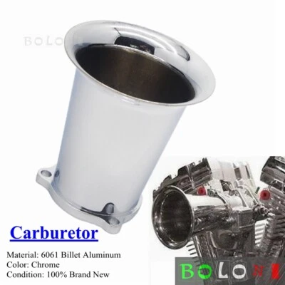 Carburador de aluminio Velocity Stack CV Carburador Limpiador de admisión de aire para Harley  Foto 1 de 4