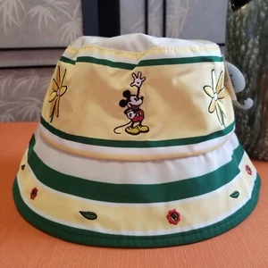 Disney Parks Exclusive Mickey Flower Bucket Hat - NWT - Picture 1 of 5