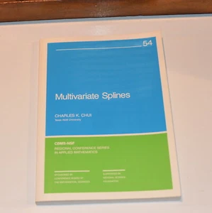 Multivariate Splines Charles Chui applied mathematics CBMS-NSF 54 PB book *s24 - Picture 1 of 3