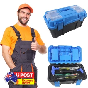 Plastic Tool Box Electrician Work Empty Toolbox Tool Organizer with Lock(Small ) - Picture 1 of 11