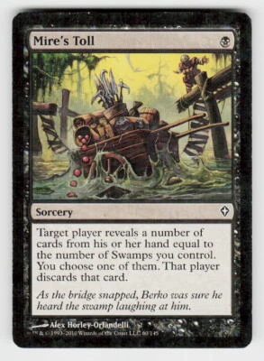 Worldwake #60 Mire's Toll Non-Foil - Image 1 of 2