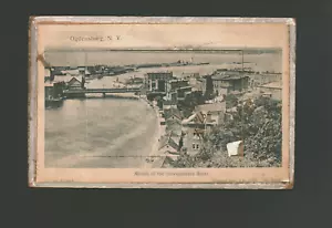 Ogdensburg NY 1905 Souvenir Mail Card FLIPBOOK MIDDLE Oswegatchie River ODDWARE - Picture 1 of 2
