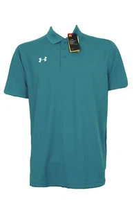 👕UNDER ARMOUR UA LARGE Loose Polo Shirt Heatgear Activewear 2J - Picture 1 of 4