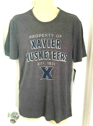 Xavier Musketeers T Shirt Size Medium Gray Soft Distressed Logo J America New Cover