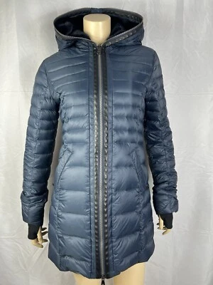 Chaqueta de plumón Pajar Celia con piel sintética en azul marino ~ para mujer talla XS Foto 1 de 4