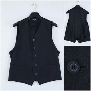 Mens Waistcoat Medium Size UK 40 Grey MEXX Formal Wool Dress Vest - Picture 1 of 11
