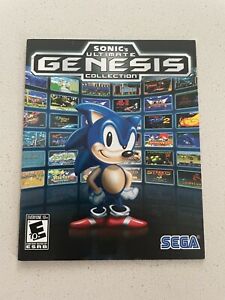SONICS ULTIMATE GENESIS COLLECTION - PLAYSTATION 3 PS3 - INSTRUCTION MANUAL ONLY