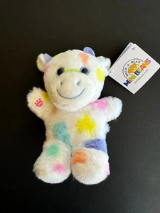 Mini Frijoles Build-A-Bear - Edición Limitada Colorido Salpicaduras Vaca Peluche - Imagen 1 de 1