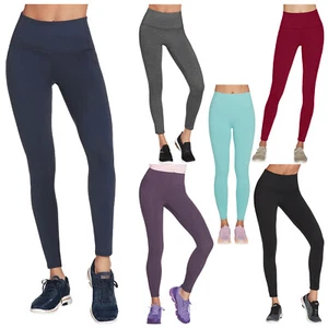 Skechers Mujer Cintura Alta Leggings Largos Elástico Gimnasio Yoga Colores Vivos - Imagen 1 de 14