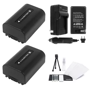 Ultrapro NP-FV50 Replacement 2-Pack Battery and Charger Bundle for Sony Cameras - Picture 1 of 4