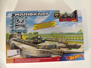 Juego de pista Hot Wheels 2019 Mario Kart Thwomp Ruins (incluye Luigi) Mattel nuevo - Imagen 1 de 12
