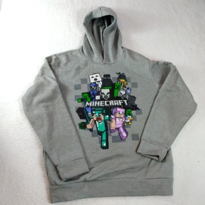 Толстовка MINECRAFT Creeper для мальчиков молодежная серая от Jinx Mojang, размер XL - Изображение 1 из 4