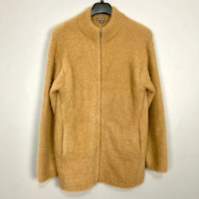 Chaqueta de peluche Point Sur difusa para mujer talla S cremallera frontal de gran tamaño bolsillos acogedora Foto 1 de 4