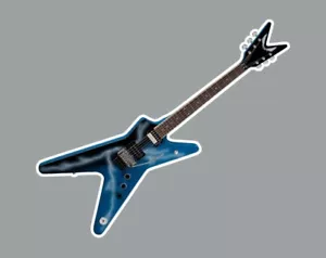 Pegatina para guitarra portátil Dimebag Darrell Lightning Bolt - Imagen 1 de 3