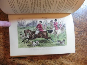 SURTEES MR ROMFORD'S HOUNDS c 1875 RED MOROCCO BINDING 24 HAND COLOURED PLATES - Imagen 1 de 8