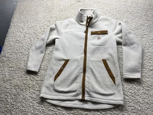 CARHARTT Relaxed Fit Sherpa Full Zip Coat Jacket Women’s Large Great Condition - Picture 1 of 7