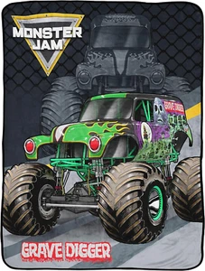 Monster Jam Kid'S Throw Blanket, Plush 46" X 60" Throw Blanket for Boys & Girls, - Picture 1 of 12