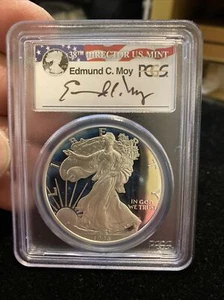 1996-P American Silver Eagle,PCGS PR69-DCAM Moy Signature Spots On Front !! - Picture 1 of 6