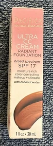 Ultra CC Cream Radiant Foundation SPF 17 - Cool/deep by Pacifica for W-1oz - Picture 1 of 5