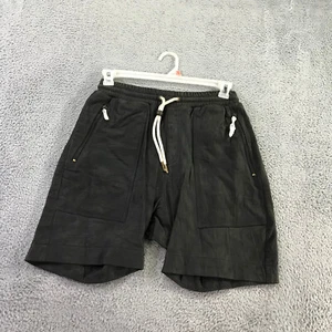 Zanerobe Shorts Mens 30 Black 100% Leather Gabe Slim Shorts Retail $270 NWD NEW - Picture 1 of 10