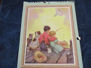 Calendar Artwork Print No. 3237 Not a Care in the World By R. James Stuart - Picture 1 of 1
