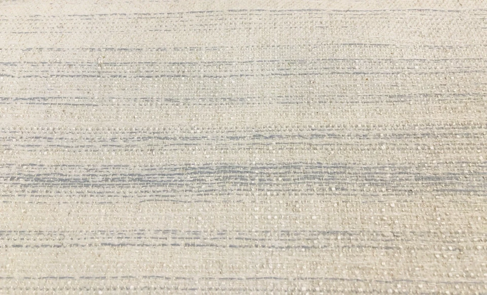 Schumacher Textured Stried Upholstery Fabric- Sedona / Sky 3.40 Yd 72531