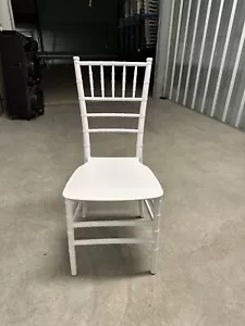 White Tiffany Chair Including White Cushion - Picture 1 of 3