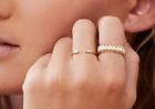 14K Gold 6Mm Wide Charlotte Band Ring - Fluffy Band Ring - Gold Ribbed Ring