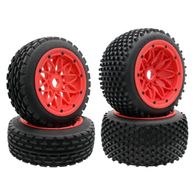 Neumáticos de desierto con clavos pasador de perilla RC 1/5 con llantas de nailon para HPI Rovan Baja 5B SS KM Foto 1 de 4