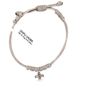 0,07Ct Diamant Grau Makramee Armbänder 925 Stern Silber - Bild 1 von 6