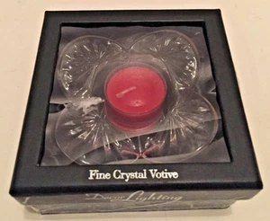 Fine Crystal Votive Glass Candle Holder by Studio Silversmiths - Picture 1 of 5