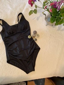 Regatta Black -power mesh Tummy control SZ 10 BNWT un -Wired Bra cups  - Picture 1 of 10