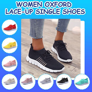 Fashion Women Mesh Casual Lace-up Sport Shoes Runing Breathable Shoes Sneakers