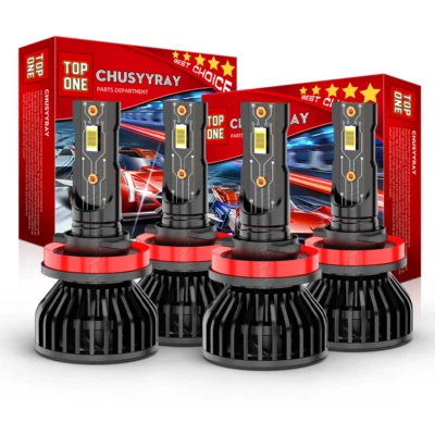 Combo de faros LED H11+H11 6000K haz alto bajo para Infiniti QX50 2014-2017 4 piezas Foto 1 de 4