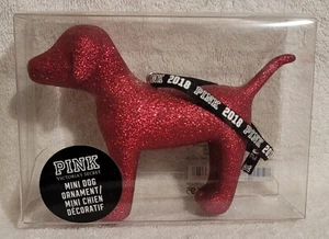 Victoria's Secret ROSA rojo/rosa brillo mini adorno para perro LE 2018 NUEVO EN CAJA - Imagen 1 de 5