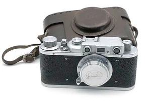 Rara Cámara de RF FED soviética Berdsk 35 mm con lente FED 3,5/50 mm COMO NUEVA - Imagen 1 de 5