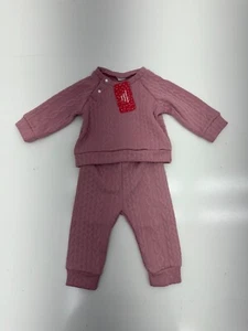 Pat Pat Pink 2 Piece Sweat Outfit Girls Size 6-9 Months - Picture 1 of 7