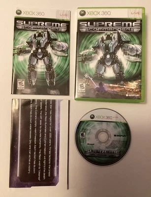 Supreme Commander (Microsoft Xbox 360, 2008) Complete w/ Manual And Poster - Image 1 of 4