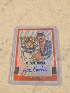 2021 Leaf Pop Century Autograph Auto Joe Exotic Version 1 PC-JE1 1/5 ORANGE - Picture 1 of 2